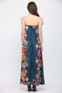 Fate - Botanical Strapless Maxi Dress