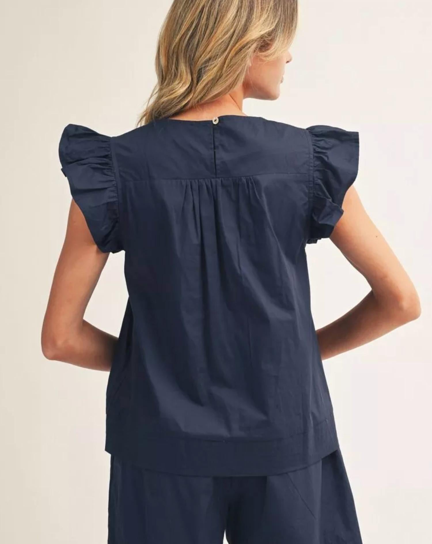 Jodifl - Ruffled Sleeves Top