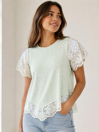 Design History - Eyelet Lace Top