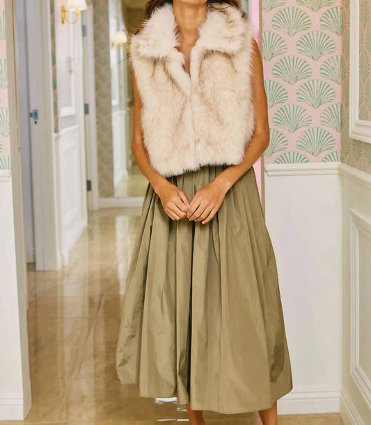 Bucketlist - Soft Faux Fur Cropped Cozy Vest