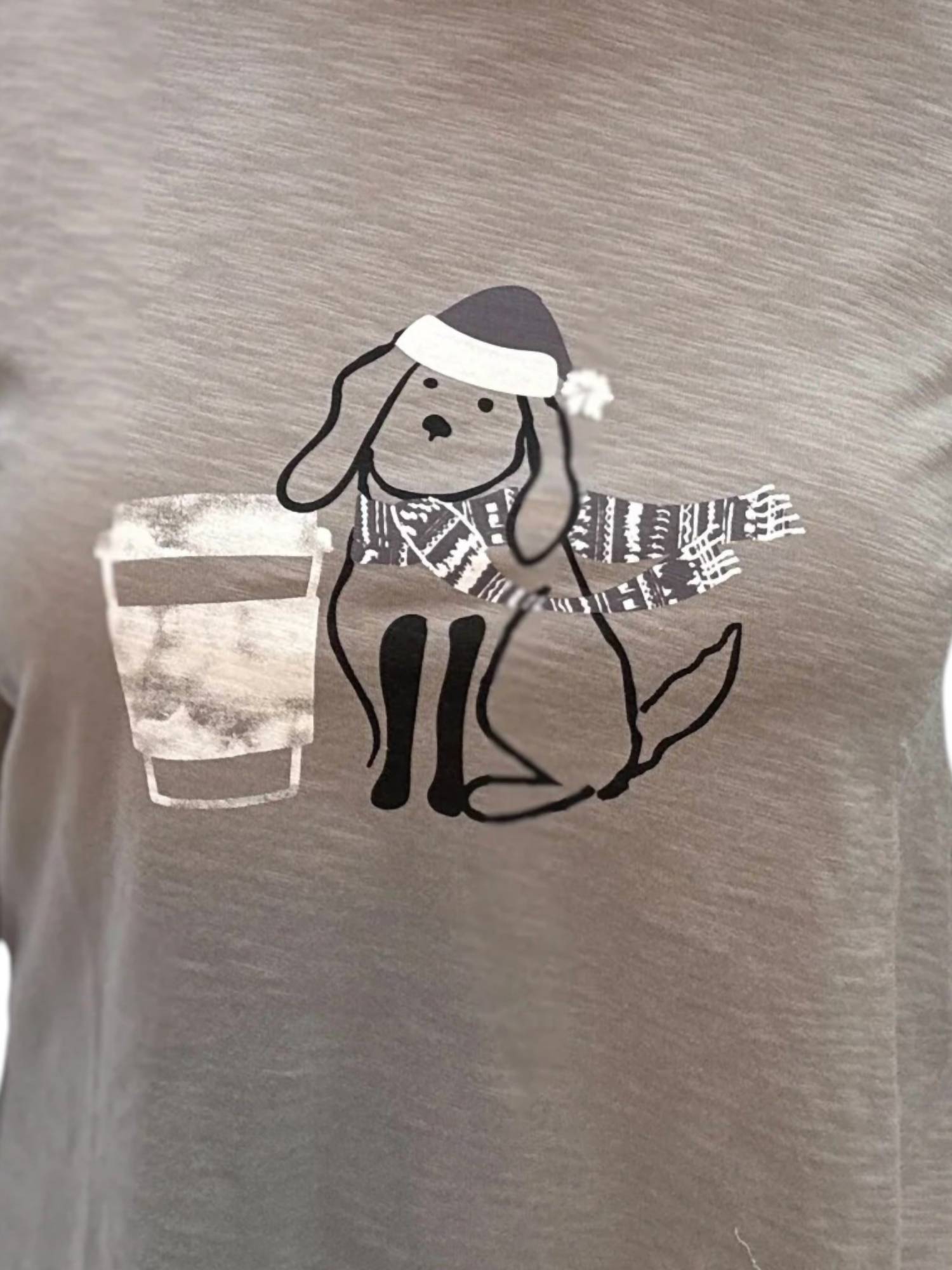 Escape - Latte Puppy Boxy Tee