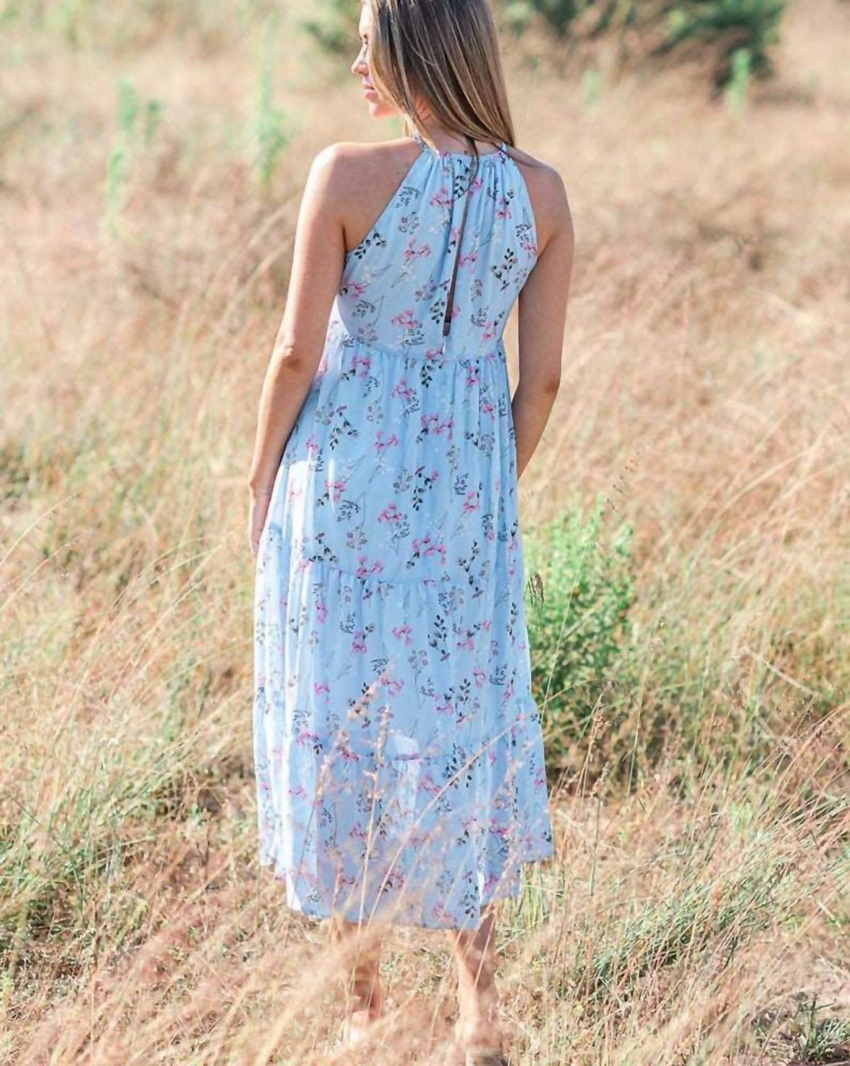 Liv Maternity - Floral Chiffon Dress