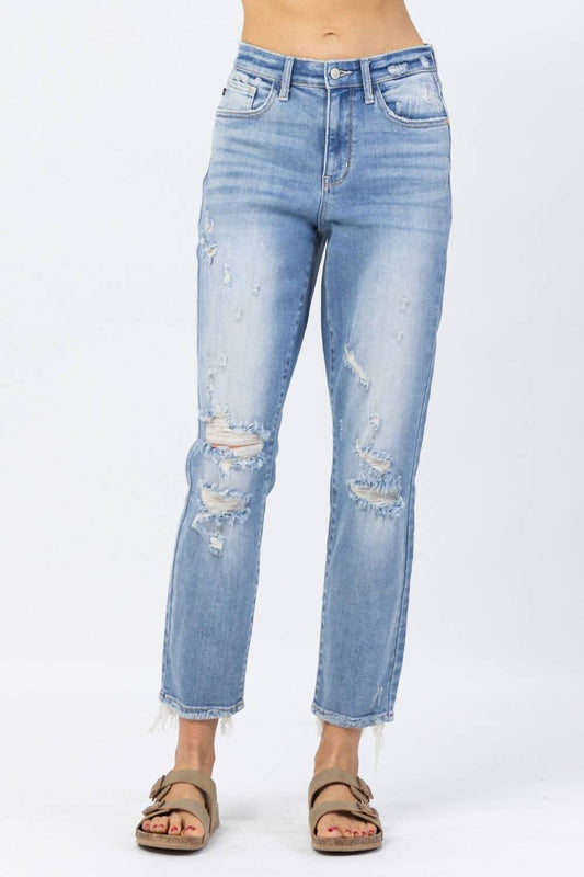 Judy Blue - 90's Hi Rise Slim Straight Leg Jeans