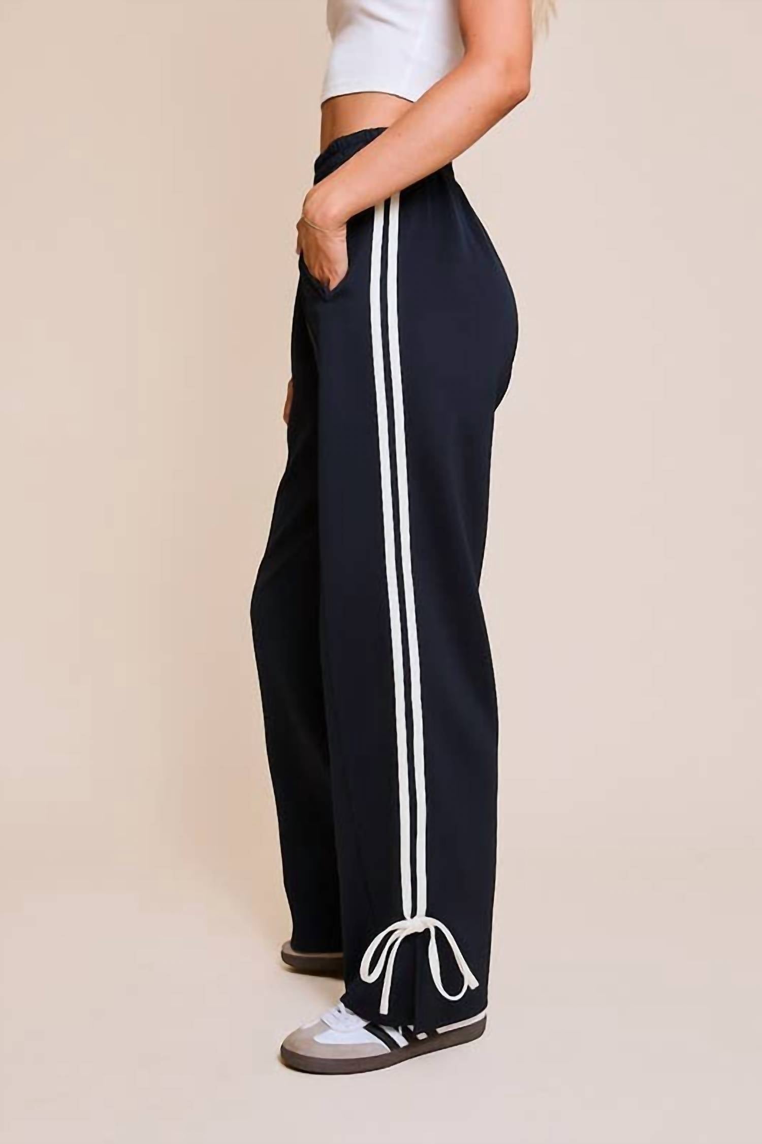 Le Lis - Track Pants with Bow Detail