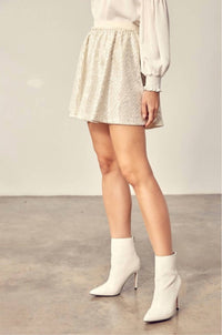 Mustard Seed - Sequin Skater Skirt