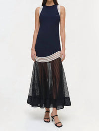 SIMKHAI Zakaria Dress in midnight multi - women's dress