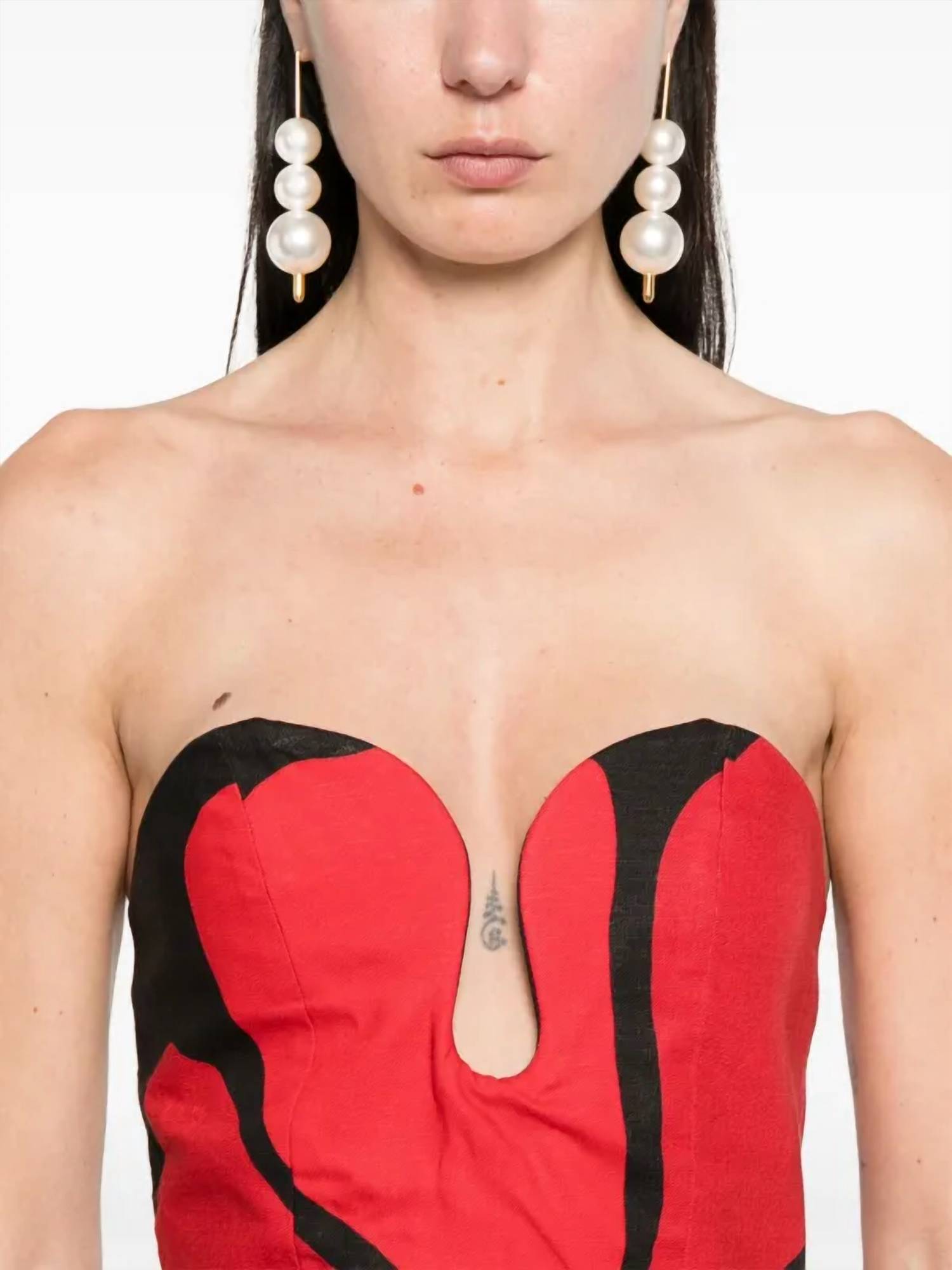 Cala de la Cruz Jolie Dress in camellia black - women's dress - view 4