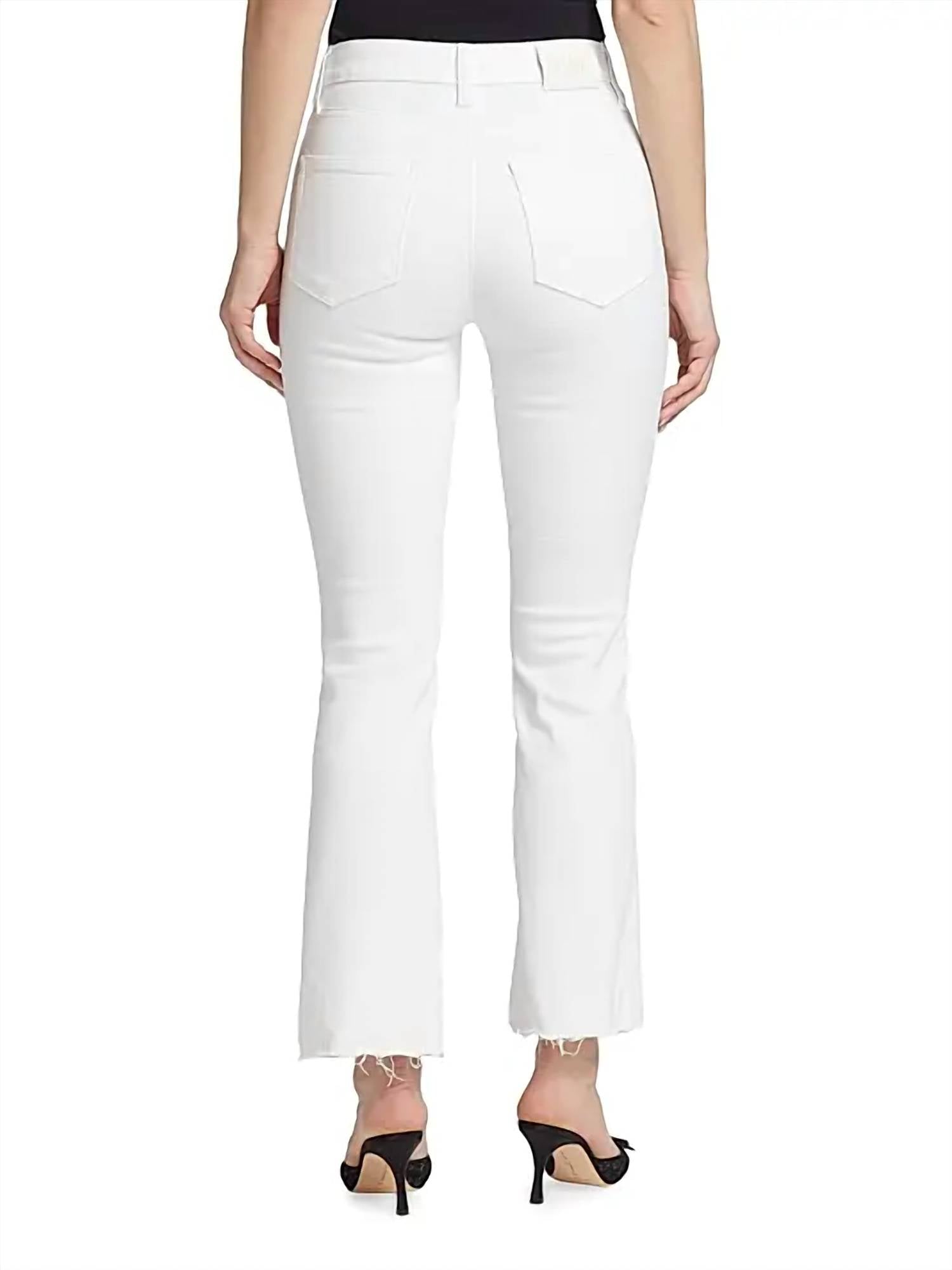 Paige - Claudine Flared Ankle-crop Jeans