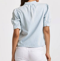 Dear John Denim - Sarah Soft Denim Short Sleeve Top