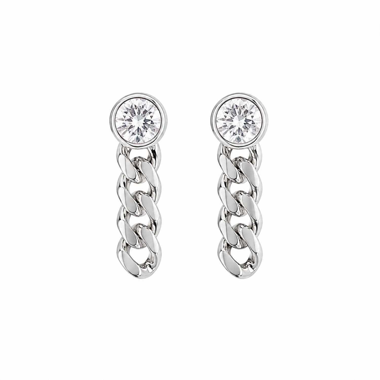 No Whining Designing - Women's Waterproof Stud Chain Dangle Earrings