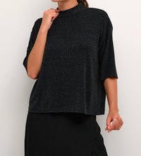 Kaffe - Kaellie Mock Neck Half Sleeves T-shirt