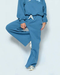 Katie J NYC Shane Wide Leg Pants in blue - kids' joggers