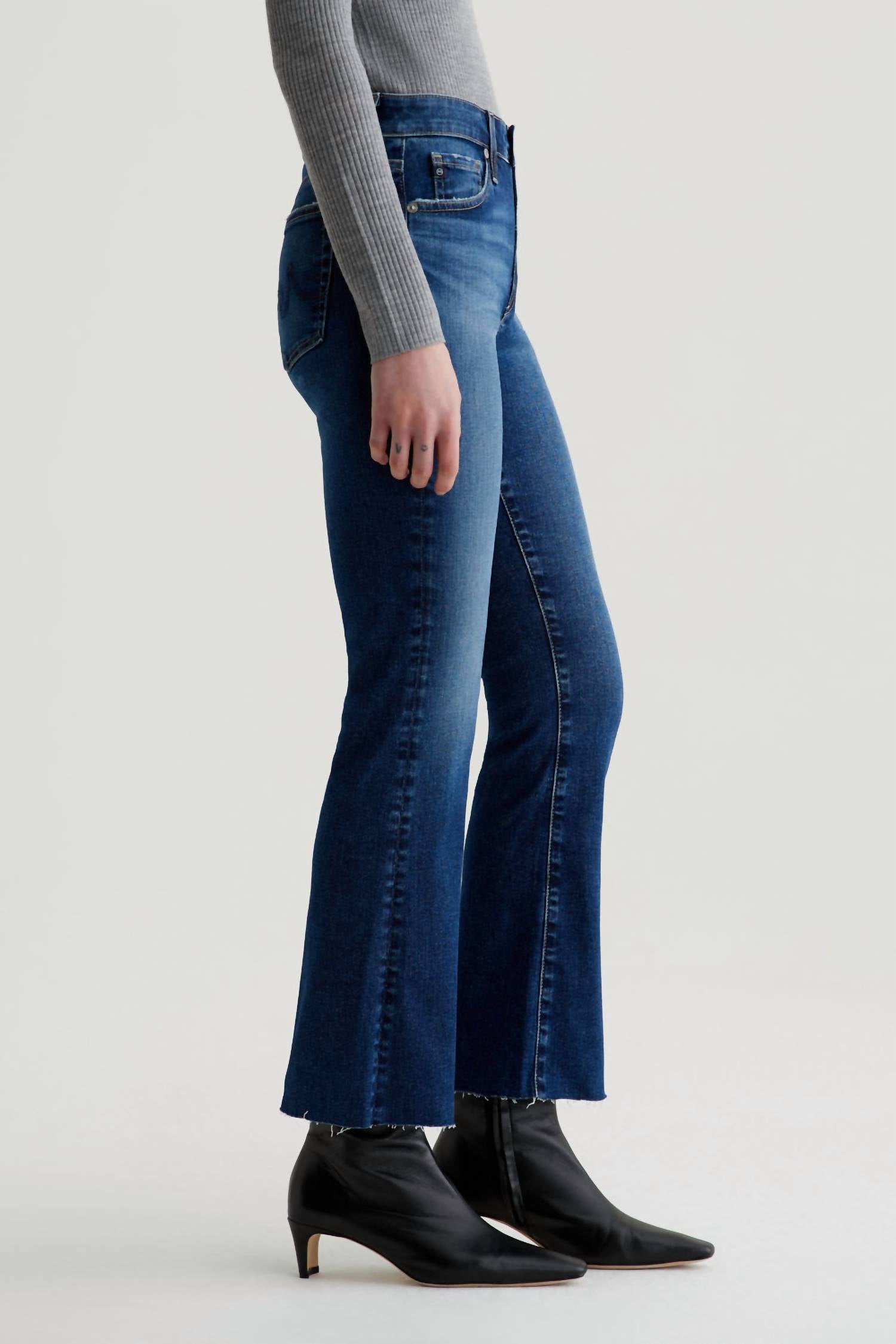 Ag Jeans - Farrah Boot Crop Mid Rise Jeans