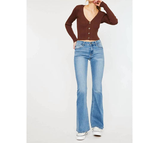 Kancan - Mid Rise Flare Jeans