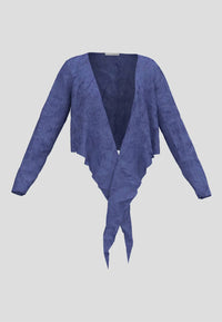 Luukaa - Cirella Wrinkled Viscose Jersey Wrap Top