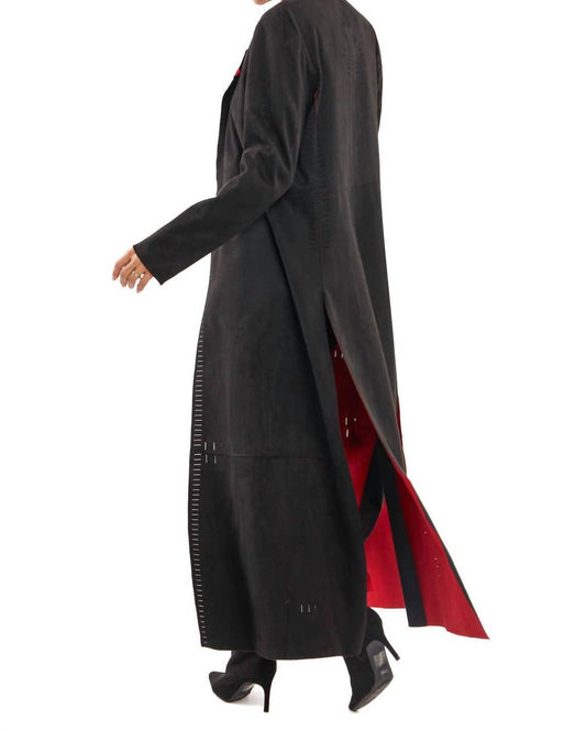 Adore - Cut Vegan Suede Outer Coat