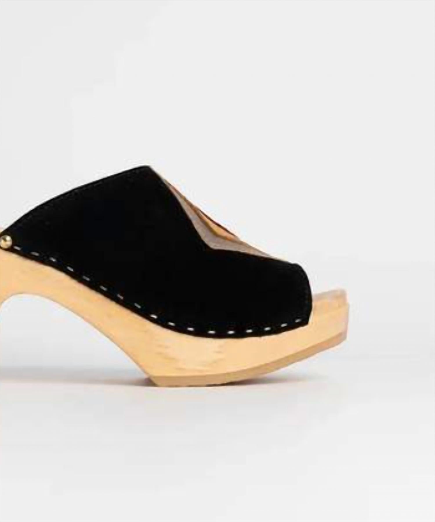 Sabot Youyou - Women's Youyou Velvet Leather Sandals