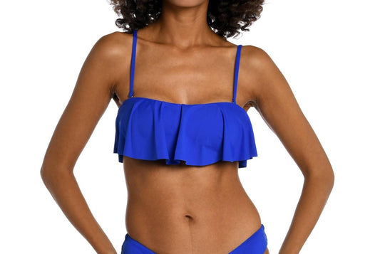 La Blanca - Island Goddess Bandeau Ruffle Bra Top