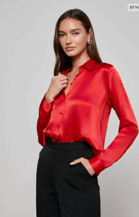 L'Agence - Tyler Long Sleeve Blouse