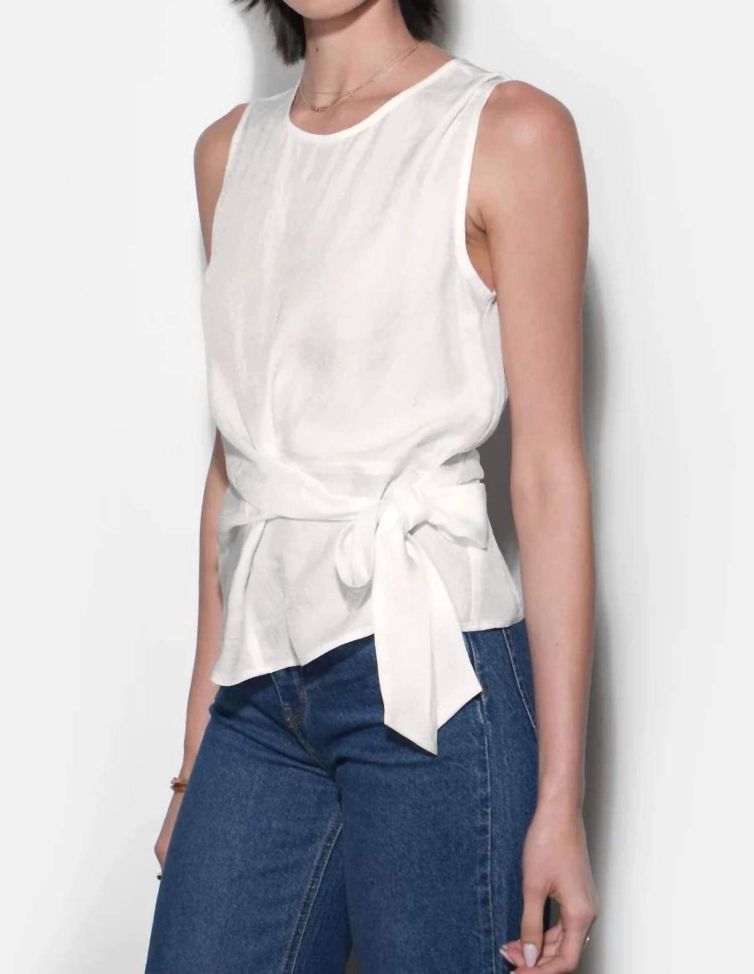 Greylin - Lola Sleeveless Side Tie Blouse