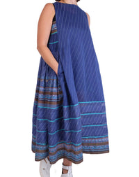 Eka Design Studio - Sleeveless Hand Painted Maxi Dress