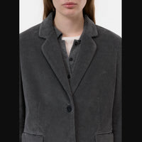 CLOSED Lola Corduroy Blazer in grey coal - women's jacket - view 5