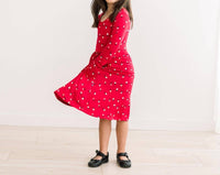 Kickee - Kid's Long Sleeve Twirl Dress With Pockets