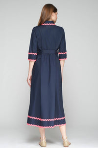 Vilagallo - Poplin Midi Shirt Dress