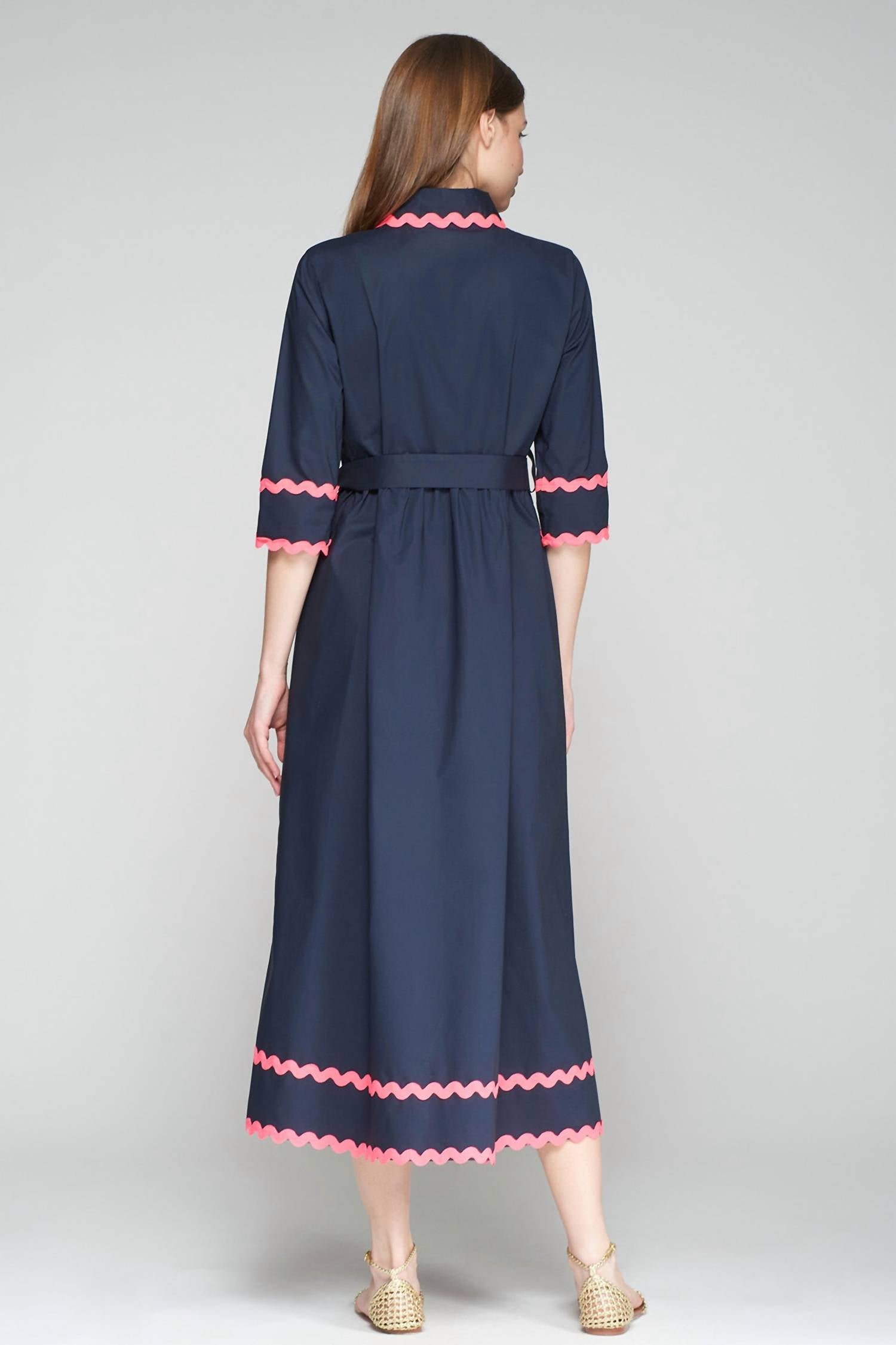 Vilagallo - Poplin Midi Shirt Dress