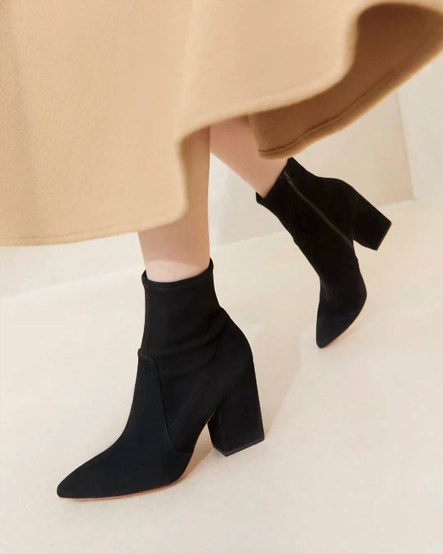 Loeffler Randall - Women's Isla Suede Slim Ankle Bootie