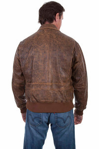 Scully - Squadron Leather Bomber Jacket