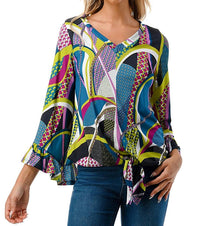 Vava - IVY FRON TIE VNECK TOP