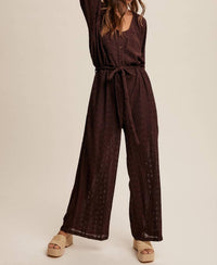 Listicle - Carr Eyelet Lace Jumpsuit