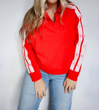 The Greii - Jenna Double Heart Trim Pullover