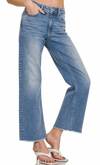 Zenana - Medium Wash Straight Leg Jeans