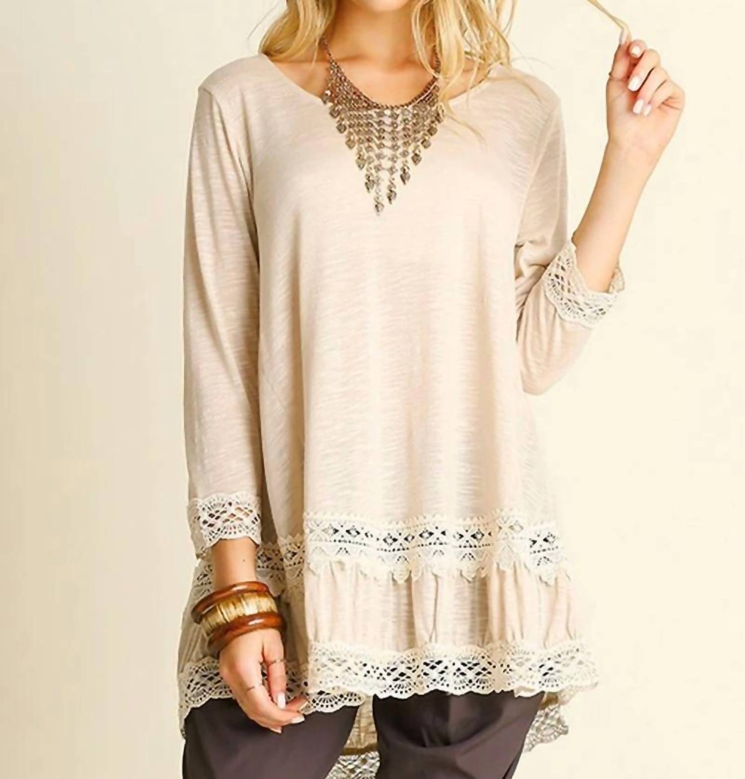 Umgee - Lace Detail Top