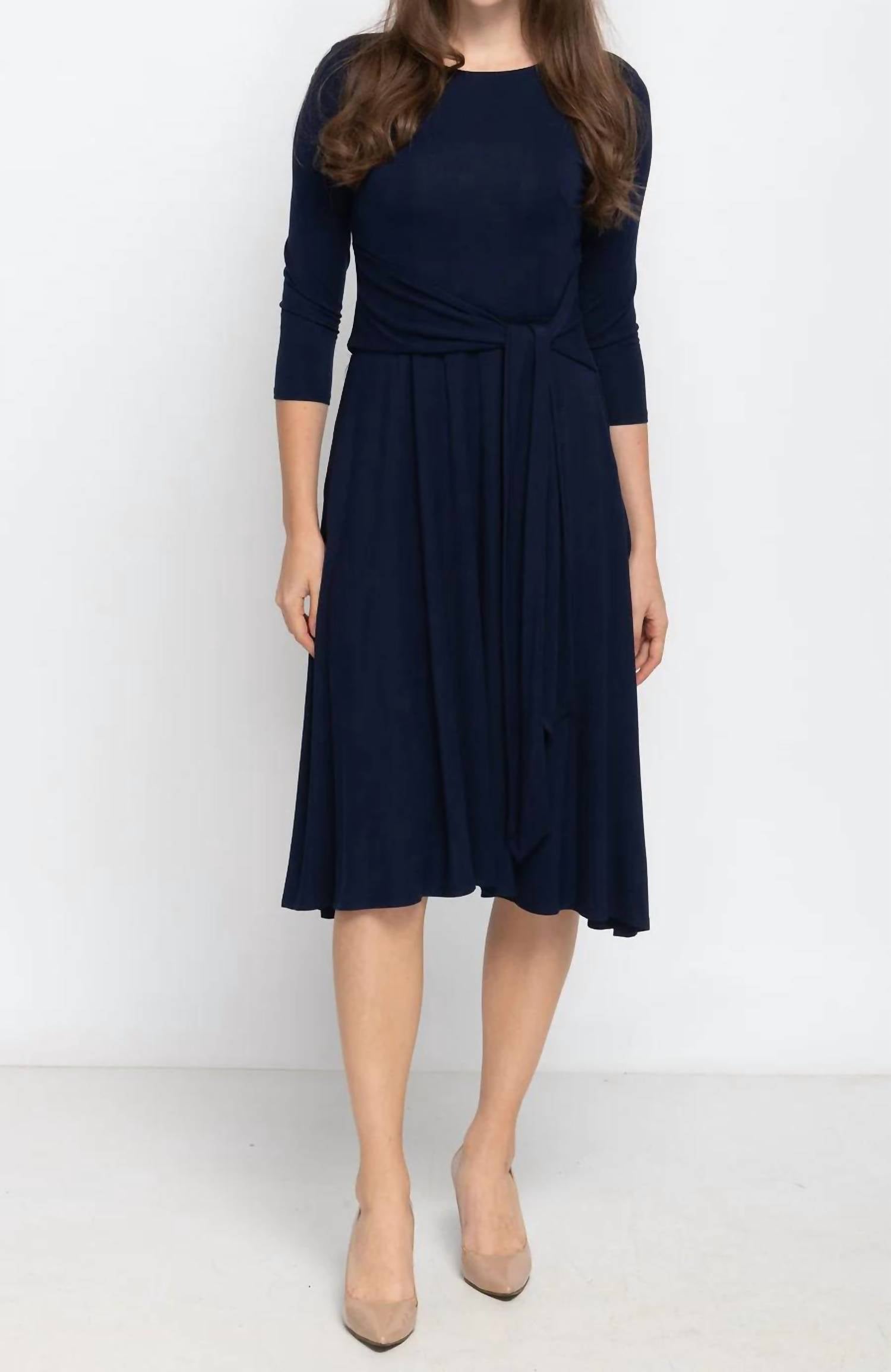 Kmw - Side Tie Midi Dress