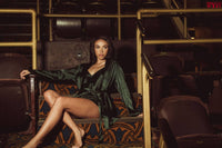 Kilo Brava - Satin Short Robe