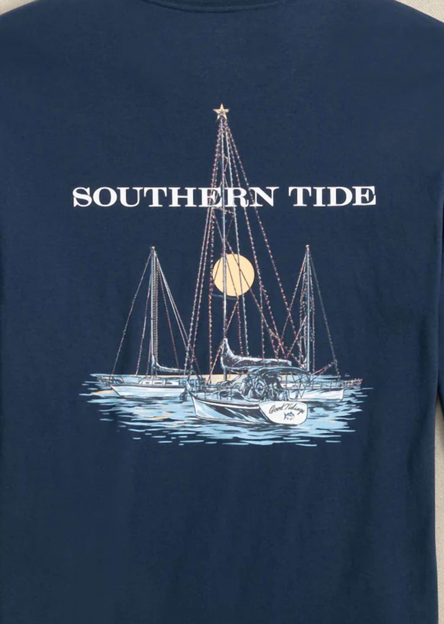 Southern Tide - Men's Sailboat Lights Long Sleeve T-shirt