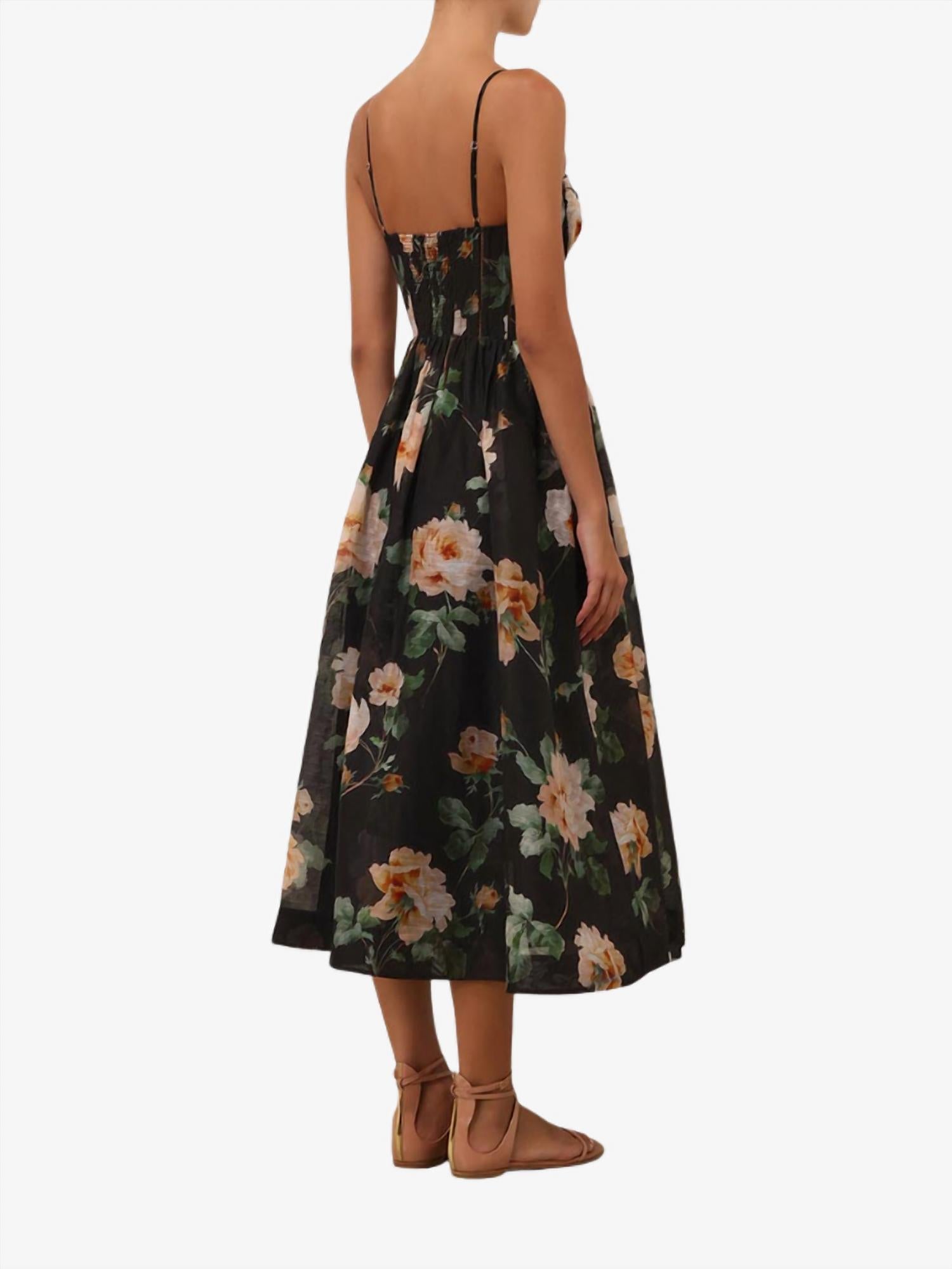 Zimmermann - Luna Corset Midi Dress