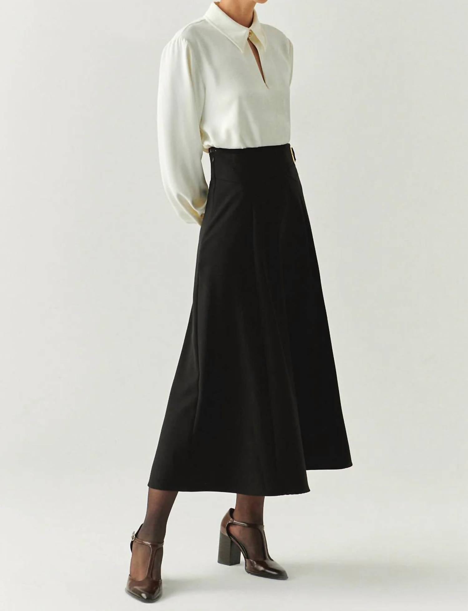 Exquise - Sol Flared Midi Skirt