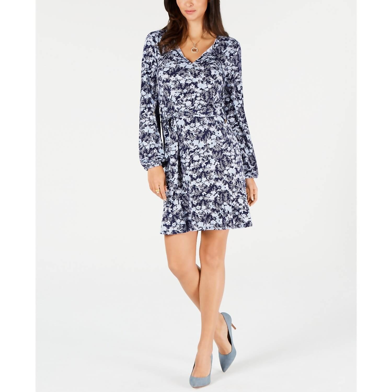 Michael Michael Kors - Women's Printed Belted Dress