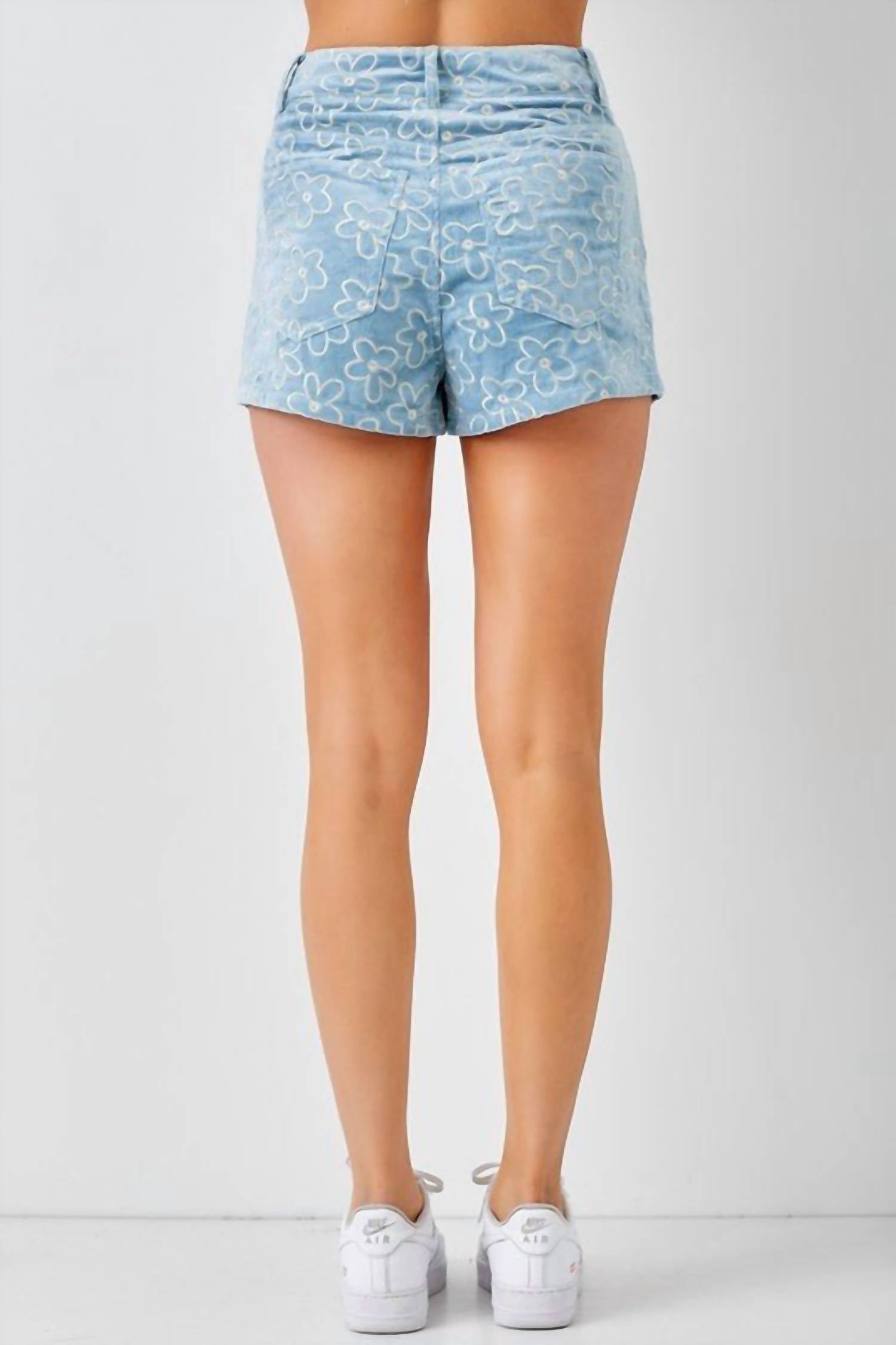 Disco Avenue Roam Free Shorts in light blue - women's shorts - view 4