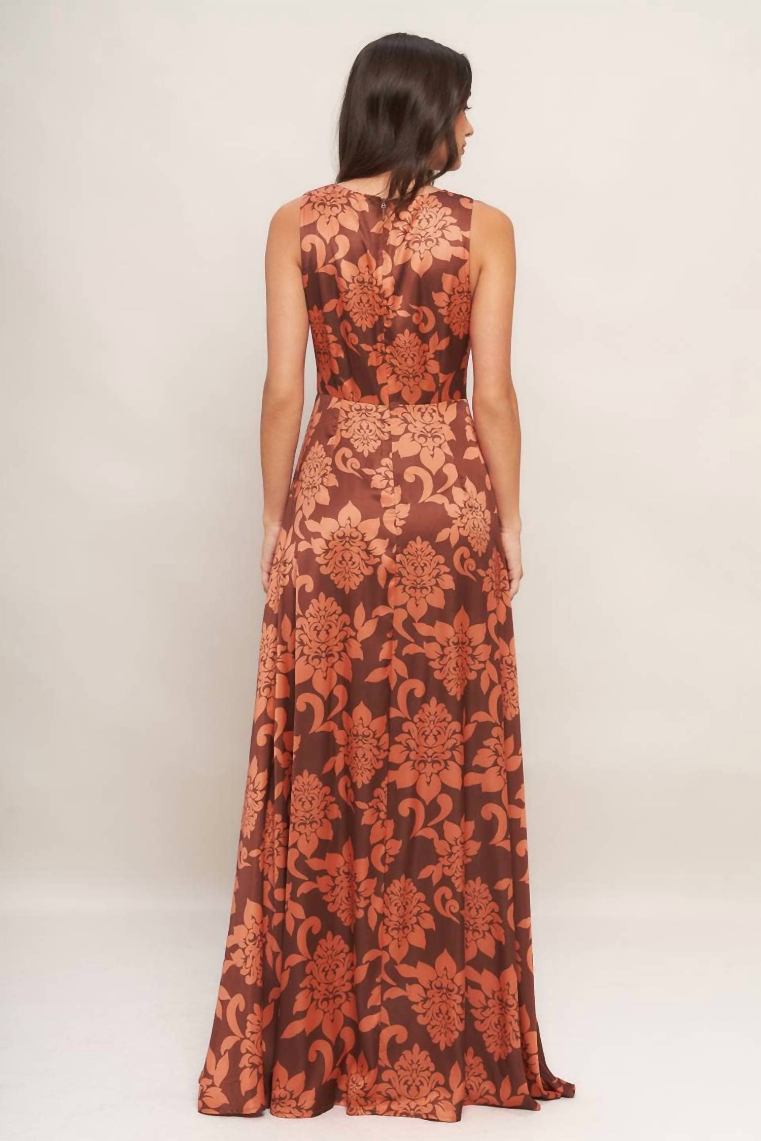 Flying Tomato - Printed woven maxi dress