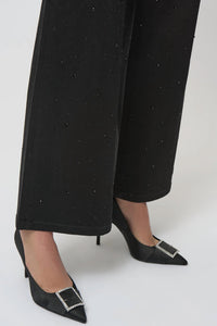 Joseph Ribkoff - Embellished Classic Wide Leg Jeans
