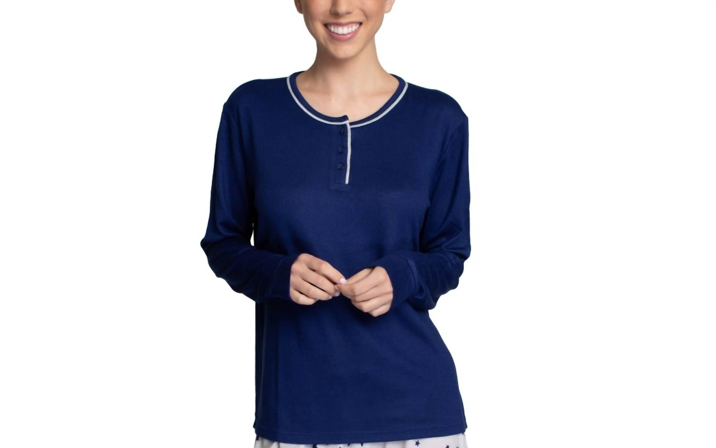 Hanes - Women's Henley Top