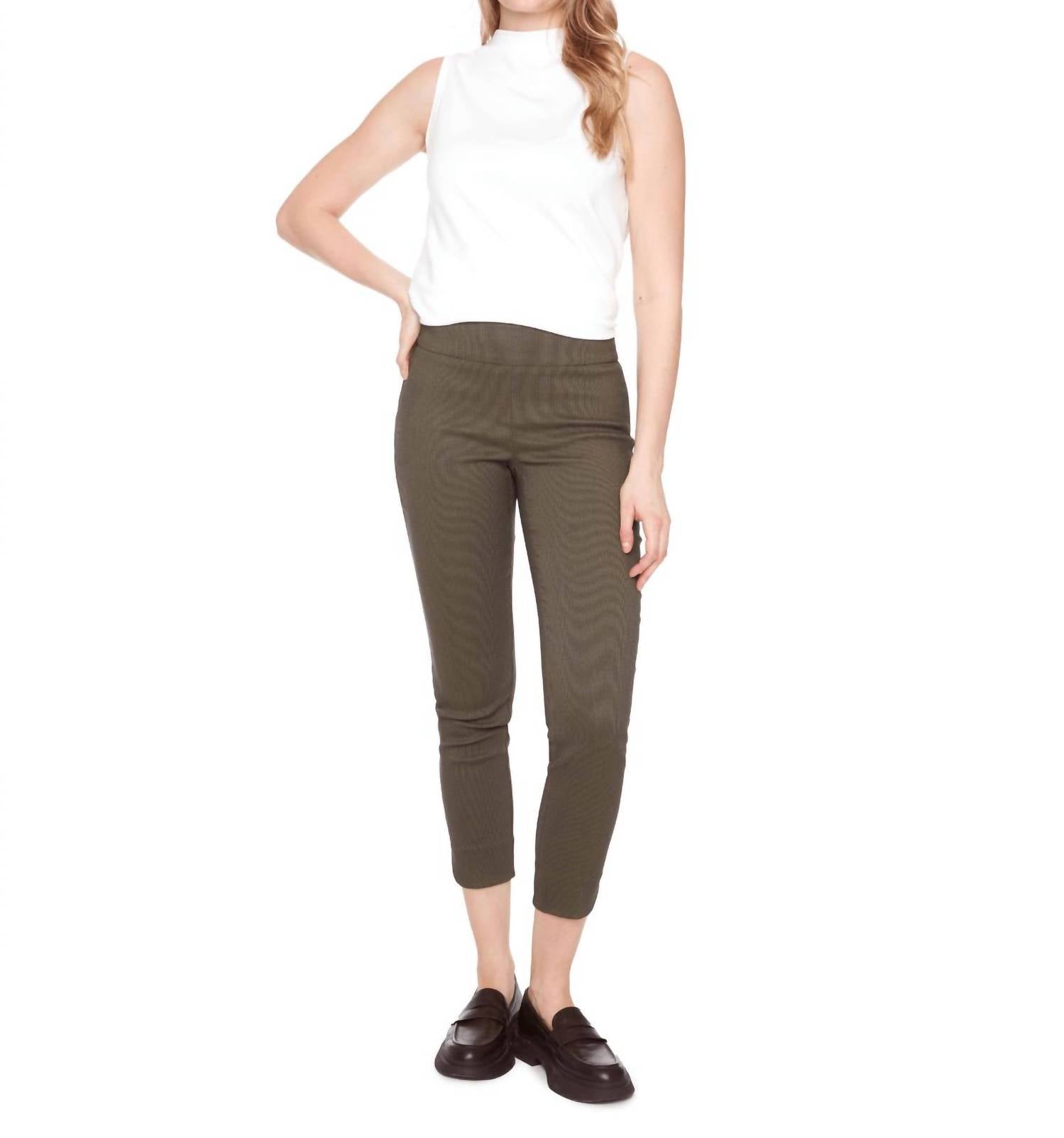 Up! - Textured Techno Petal-slit Pant