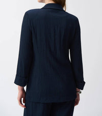 Joseph Ribkoff - Quarter Sleeve Seersucker Blazer Jacket