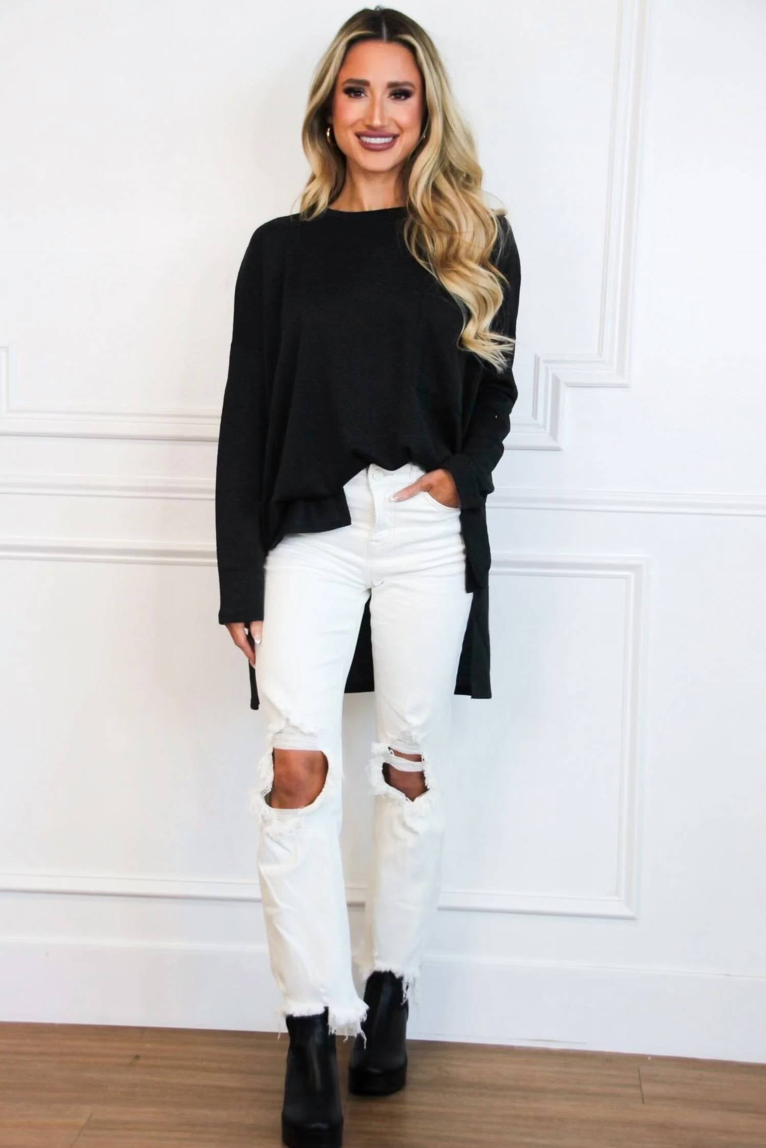Zenana - Bonfire Babe Oversized Pocket Top