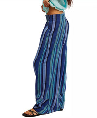 Free People - Days End Linen Stripe Pant